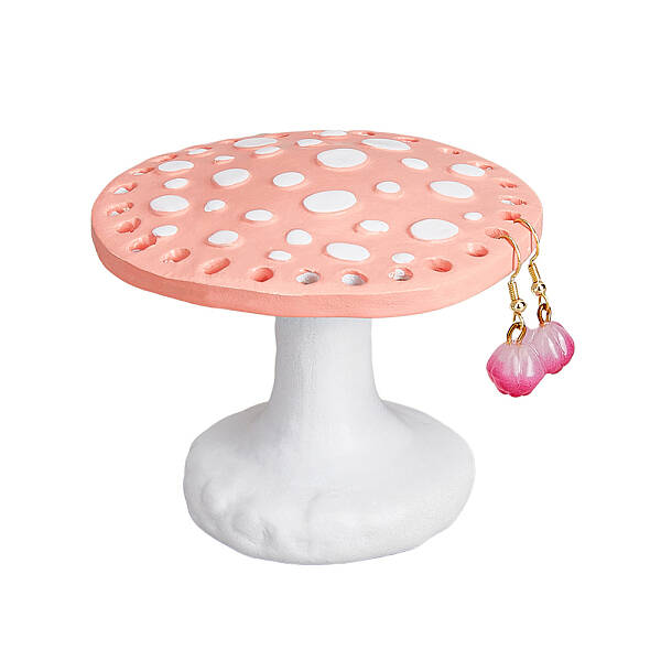 Mushroom 26-Hole Resin Earring Display Stands