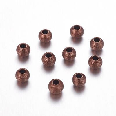 Brass Textured Beads