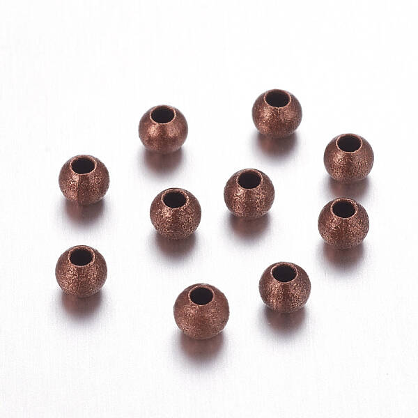 Brass Textured Beads