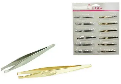 Le kikke silver/gold eyelash tweezers