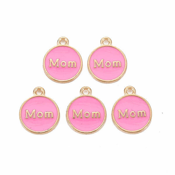 Mother's Day Alloy Enamel Charms