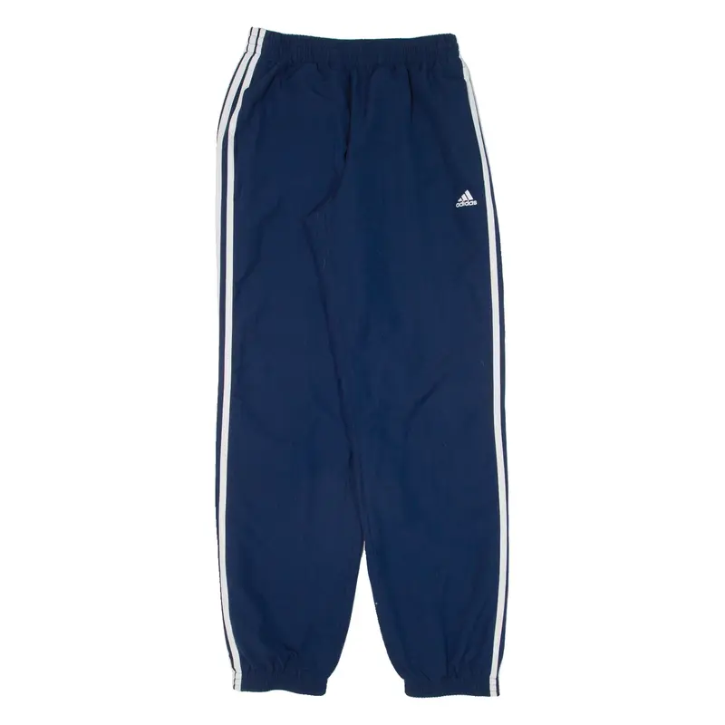 ADIDAS Mens Track Pants Blue Tapered S W26 L31