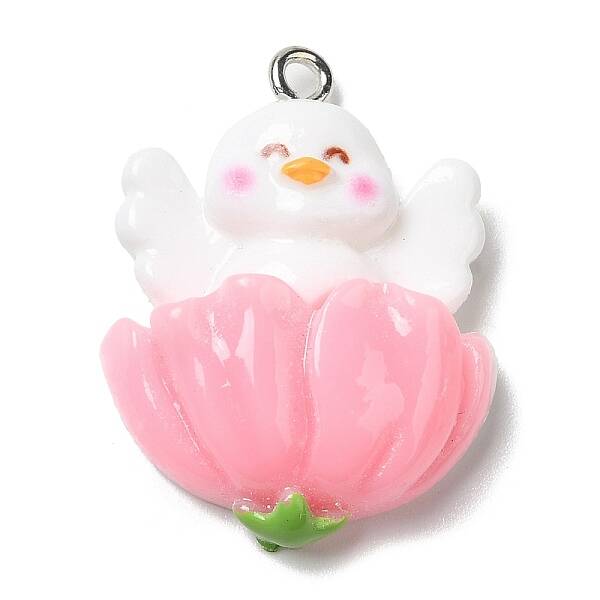 Cute Opaque Resin Pendants