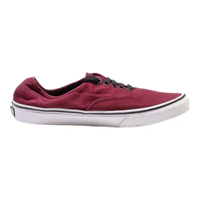 VANS Low Top Trainers Maroon Canvas Mens UK 8