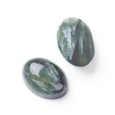 Natural Seraphinite Cabochons