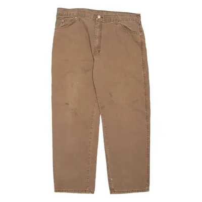 DICKIES Mens Trousers Brown Regular Straight W36 L29