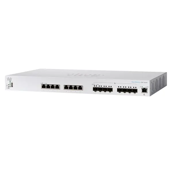 Cisco CBS350-16XTS | Business 350 Series 8 x Ports 10GBase-T + 8 x SFP+ Ports Layer 3 Managed Rack-mountable Gigabit Ethernet...
