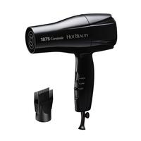 Hot Beauty 1875 Compact Hair Dryer with Side Bar Switch, Detangler Attachment, Compact Design for Home & Travel, Powerful Sty...