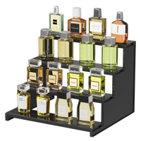 Lifewit 4 Tier Black Display Stand for Cologne,Perfume,Figures, Cupcake, Dessert, Spice, Fragrance, Countertop, Vanity, Dress...