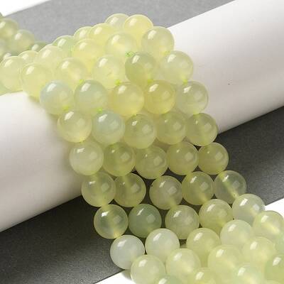 Natural New Jade Round Beads Strands