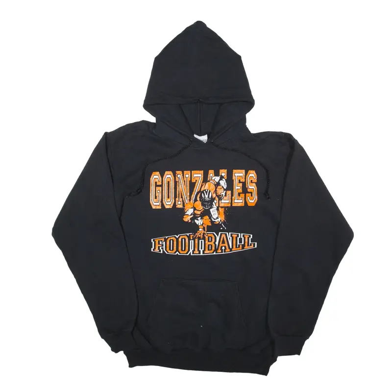 PORT & COMPANY Gonzales Football USA Hoodie Black Pullover Mens M