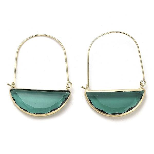 Glass with Brass Pendants