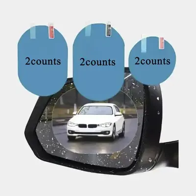 Self-adhesive Car Rearview Mirror Waterproof Film, Anti Fog Reflector Rearview Mirror Glass Film, Car Exterior Accessories