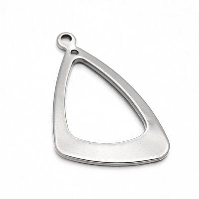 Tarnish Resistant Triangle Ring 304 Stainless Steel Pendants