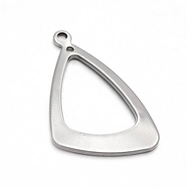 Tarnish Resistant Triangle Ring 304 Stainless Steel Pendants