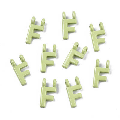Spray Painted Alloy  2-Loop Link Pendants