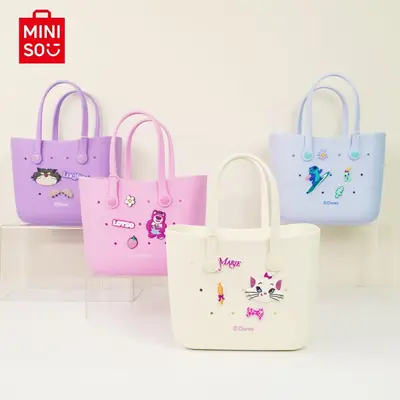 Disney Women Handbag Medium Size EVA Material Cute Cros Design Durable Bag Bento Bag For Girls For Travel Lotso Marie Cat Sti...