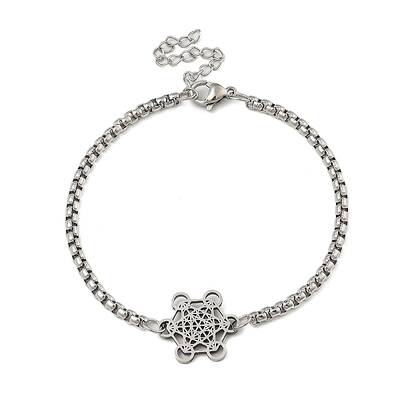 201 Stainless Steel Popcorn Chain Bangles for Women