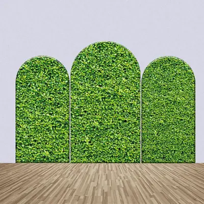 Greenery Leaves Spring Theme Decor Arch Backdrop Kit - Aperturee
