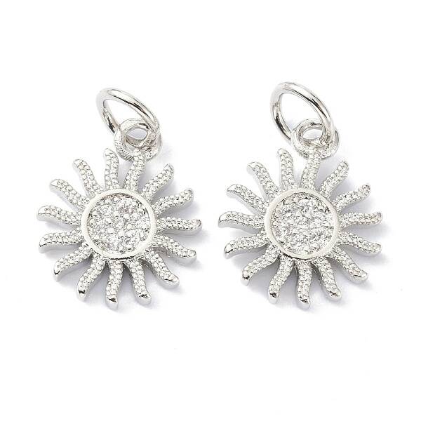 Brass Cubic Zirconia Charms