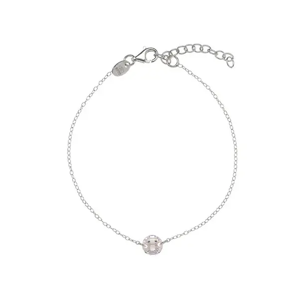 Alisia Bracciale In Argento Con Perla Di Zirconia Cubica Al4840-Argento