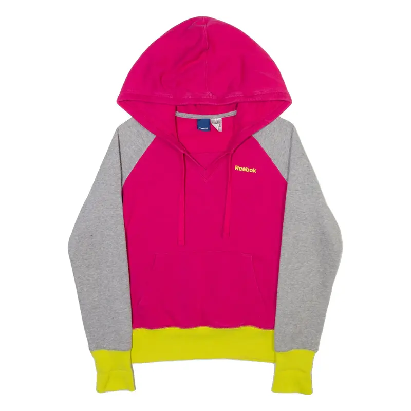 REEBOK Womens Pink Hoodie XS