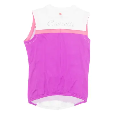 CASTELLI Womens Jersey Purple Sleeveless M