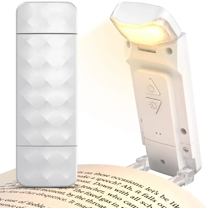 Rechargeable Reading Light, Adjustable Light with 5 Brightness Levels & 3 Color Temperatures, Eye-care Clip-on Book Light For...