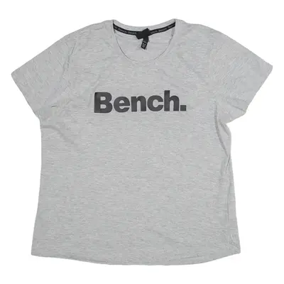 BENCH Womens T-Shirt Grey UK 18