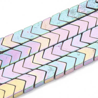 Electroplate Non-magnetic Synthetic Hematite Beads Strands