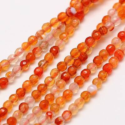 Natural Carnelian Bead Strands