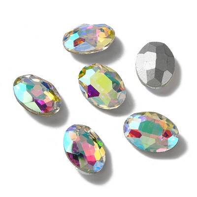 Pointed Back Glass Rhinestone Cabochons