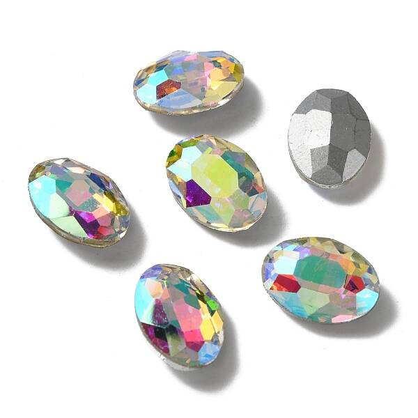 Pointed Back Glass Rhinestone Cabochons