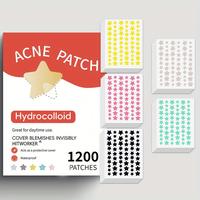 Acne Patch, Star Shaped Waterproof Hydrocolloid Acne Cover Patch, Gentle Oil Control Skin Care Product for All Skin Types, Ch...