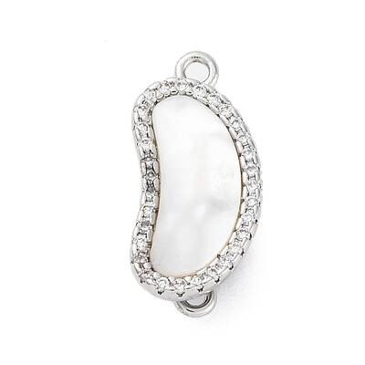 Brass Micro Pave Clear Cubic Zirconia Box Clasps