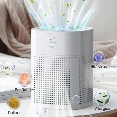 MORENTO Air Purifier 1800 for Bedroom, HEPA & Activated Carbon Cleaner with Aromatherapy, 3-Stage Filtration, Low Noise, Anti...