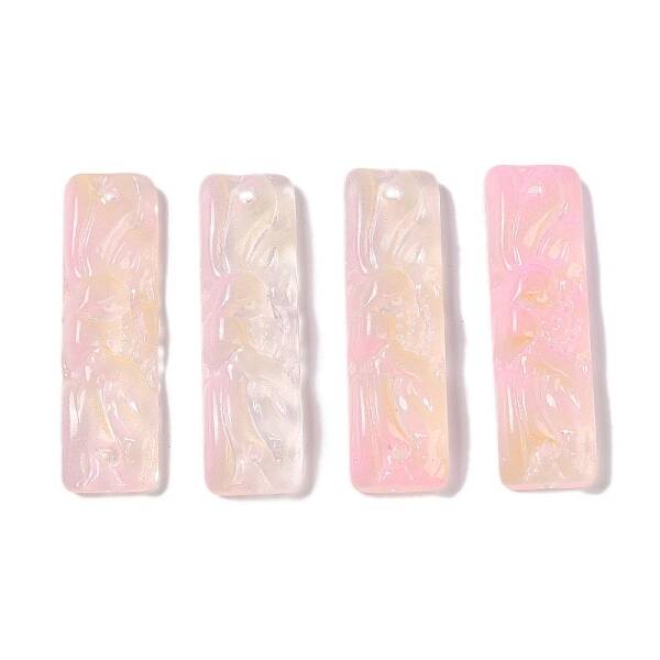 Baking Paint Glass Pendants