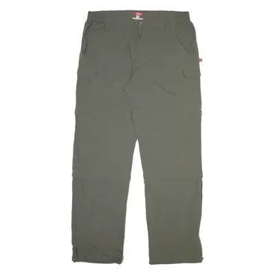 OCK Detachable Legs Mens Trousers Grey Regular Straight W33 L36