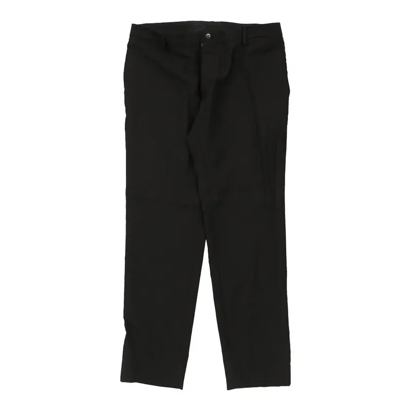 Dolce & Gabbana Trousers - 34W 31L Black Virgin Wool