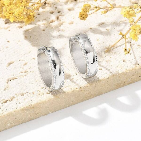 304 Stainless Steel Hoop Earrings for Women