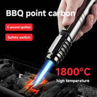 1800°C High Power Propane Blowtorch, Kitchen Cooking Blowtorch, Flamethrower Blowtorch Lighter, Charcoal Starter Outdoor Win...