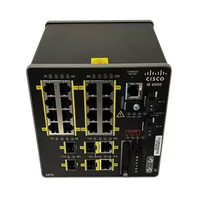 Cisco IE-2000-16TC-B-RF | Industrial Ethernet 2000 Series 20 x Ports 10/100Base-TX + 4 x SFP Ports Layer 2 Managed Rail-mount...