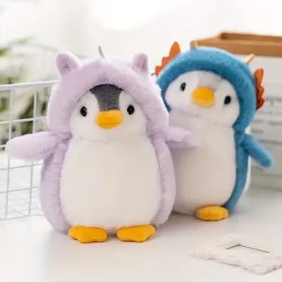 1/ 2 Pcs 20cm/ 7.8inch Cute Penguin Doll Dress Up Penguin Plush Toy, Penguin Family, Home Decoration GiftFor Friend Little De...