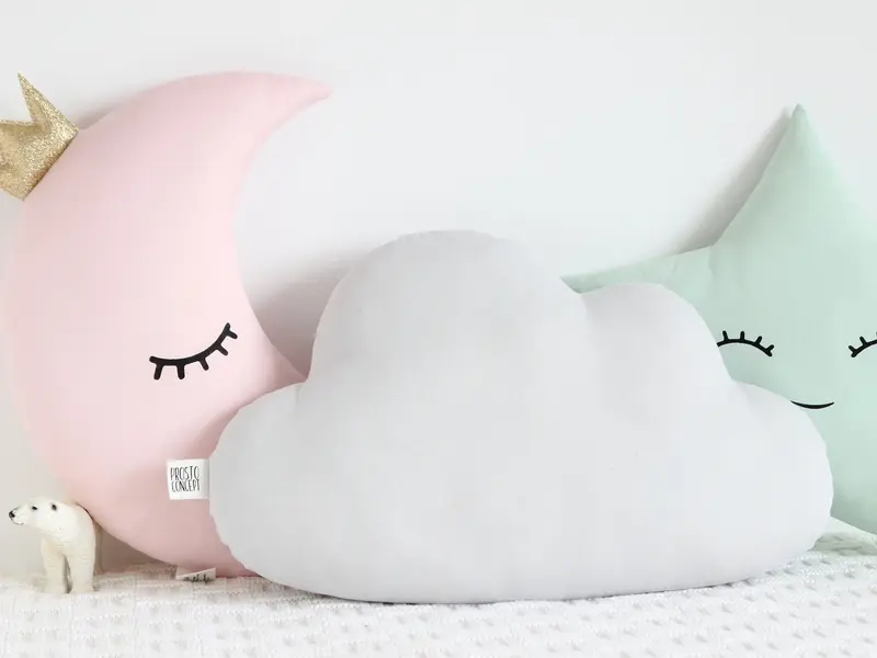 Light Gray Cloud Pillow