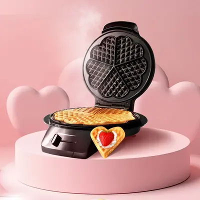 Mueller Heart Waffle Maker, Heart Shaped Belgian Waffle Iron Non-Stick, Adjustable Browning Control, Household Kitchen Applia...