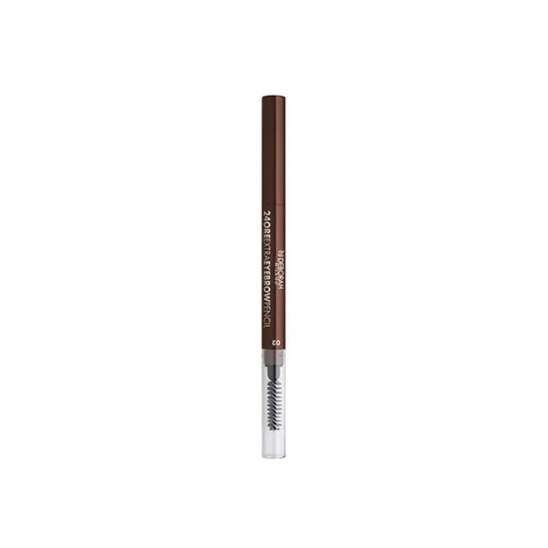 Deborah 24 Hours Extra 2-in-1 Eyebrow Cream Pencil & Brush 03 Dark
