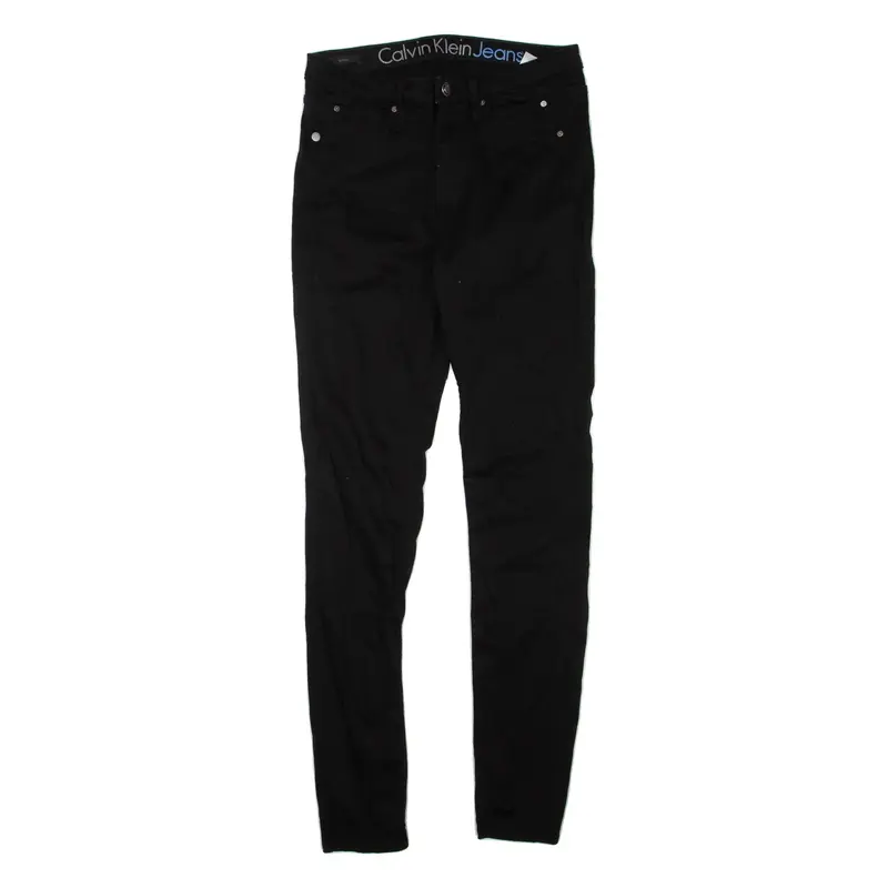 CALVIN KLEIN JEANS Womens Jeans Black Regular Skinny W26 L30