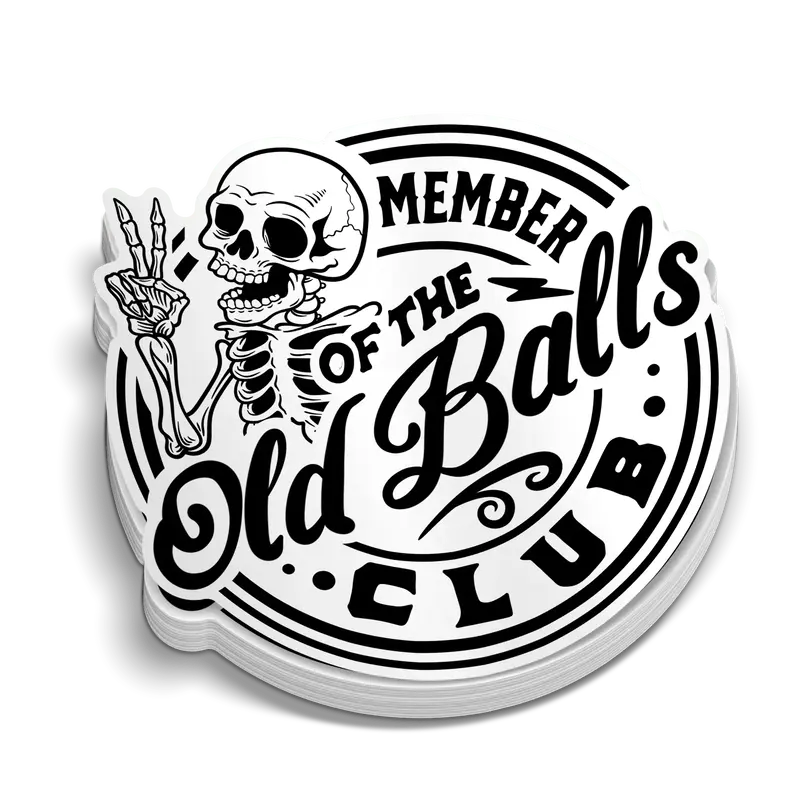 Old Balls Club - Hard Hat Decal