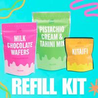 *REFILL KIT* Pistachio Knafeh Stuffed Chocolate Bar Without Reusable Mold