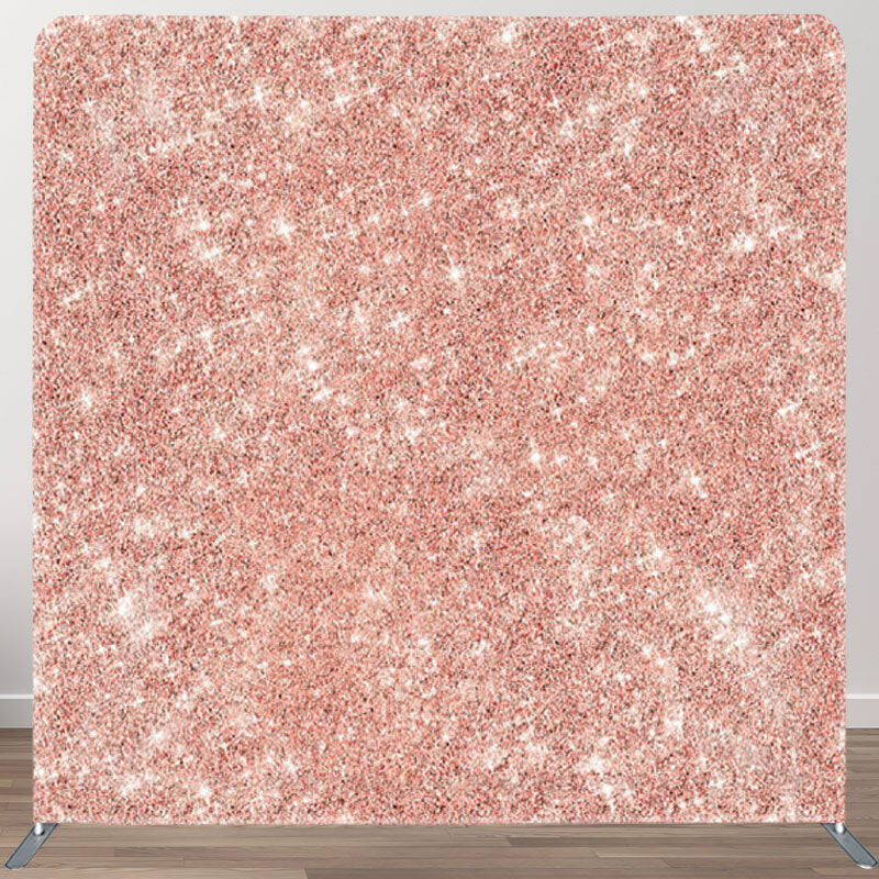 Aperturee Rose Sparkling Fabric Backdrop Cover For Party Decor - Aperturee